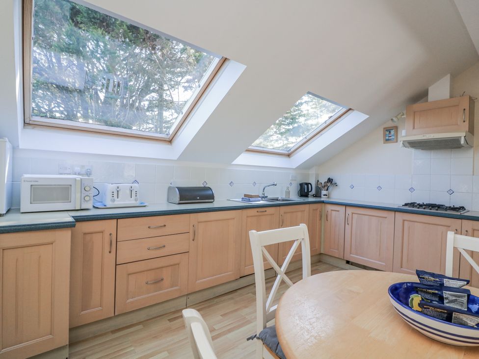 A kitchen with counters and appliances at 19 Bolt Head in Salcombe